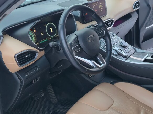 2021 Hyundai Santa Fe IV Рестайлинг, серый, 3700000 рублей - вид 4