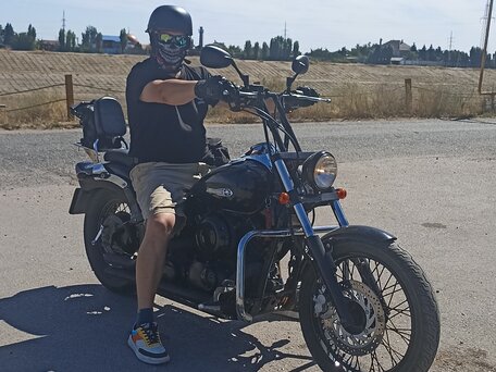 1996 Yamaha XVS400 Drag Star, чёрный, 320000 рублей, вид 4