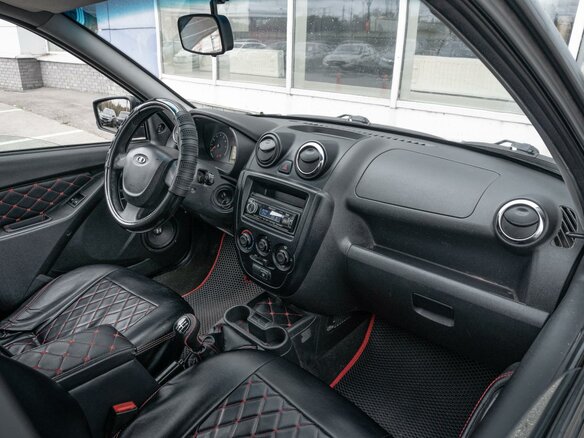 2013 Lada (ВАЗ) Granta I, чёрный, 288000 рублей - вид 7