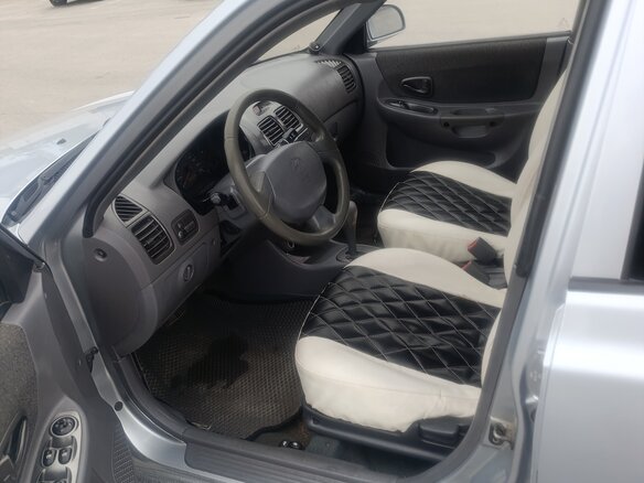 2008 Hyundai Accent ТагАЗ II, серебристый, 350000 рублей - вид 6