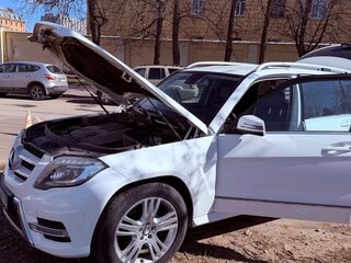 2013 Mercedes-Benz GLK-Класс 220 CDI BlueTEC I (X204) Рестайлинг, белый, 1850000 рублей, вид 5