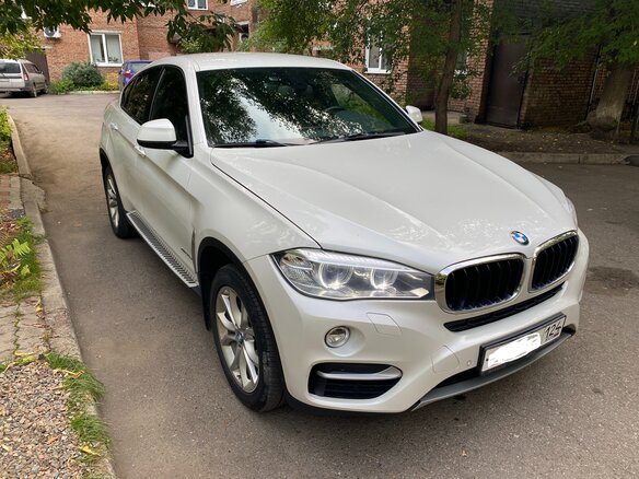 2015 BMW X6 30d II (F16), белый - вид 2