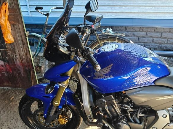 2007 Honda CB 600F Hornet, синий, 400000 рублей - вид 1