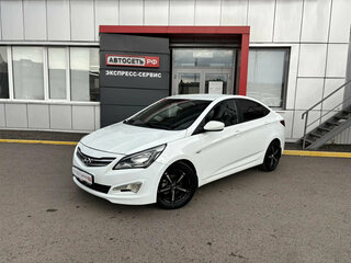 2016 Hyundai Solaris I Рестайлинг, белый, 808820 рублей, вид 3