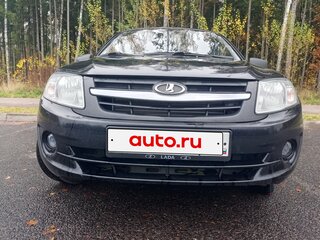 2012 Lada (ВАЗ) Granta I, чёрный, 365000 рублей, вид 4