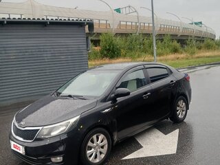 2016 Kia Rio III Рестайлинг, чёрный, 570000 рублей, вид 2