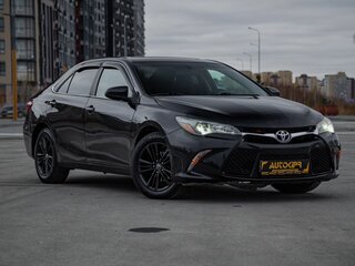2016 Toyota Camry VII (XV50) Рестайлинг, чёрный, 1480000 рублей, вид 1