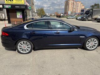 2014 Jaguar XF I Рестайлинг, синий, 1780000 рублей, вид 3