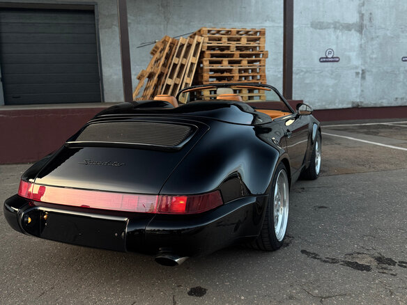 1994 Porsche 911 Carrera III (964), чёрный - вид 4