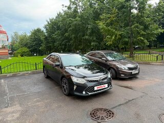 2016 Toyota Camry VII (XV50) Рестайлинг, чёрный, 1250000 рублей, вид 4