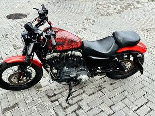 2008 Harley-Davidson Sportster 1200, оранжевый, 720000 рублей, вид 5