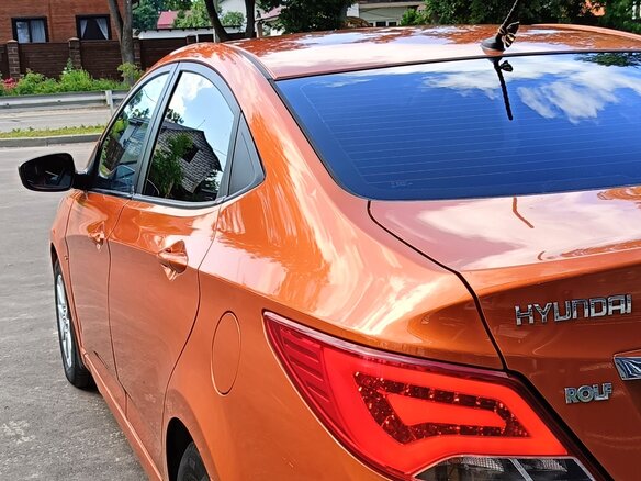 2014 Hyundai Solaris I Рестайлинг, оранжевый - вид 11