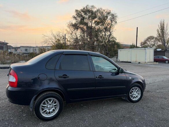 2008 Lada (ВАЗ) Kalina I, синий, 280000 рублей - вид 4