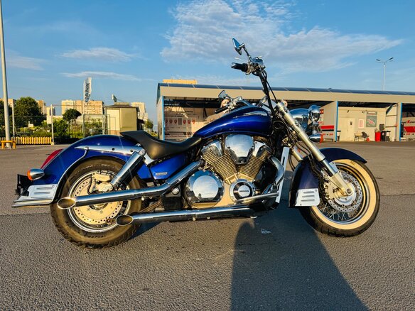 2002 Honda VTX 1800, синий, 635000 рублей - вид 6