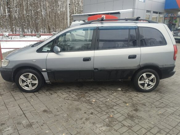 2003 Opel Zafira A, серый, 200000 рублей - вид 4