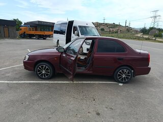 2007 Hyundai Accent ТагАЗ II, красный, 300000 рублей, вид 4
