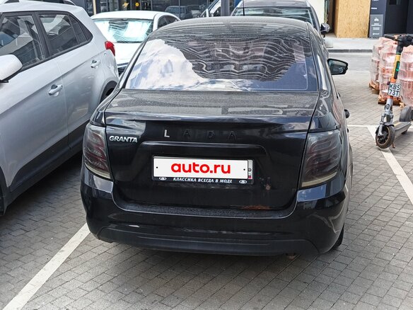 2019 Lada (ВАЗ) Granta I Рестайлинг, чёрный, 300000 рублей - вид 2