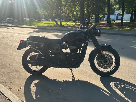 2018 Triumph Bonneville T120, чёрный, 1100000 рублей, вид 2