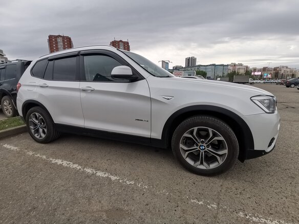 2014 BMW X3 20i xDrive II (F25) Рестайлинг, белый, 2800000 рублей