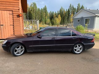 2000 Mercedes-Benz S-Класс 320 Long IV (W220), фиолетовый, 500000 рублей, вид 2