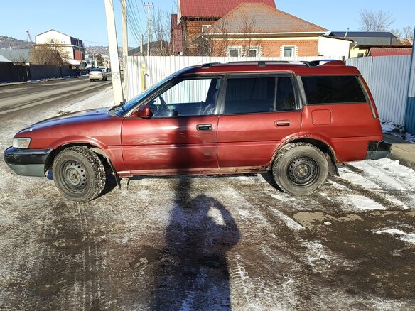 1994 Toyota Sprinter Carib II, пурпурный, 200000 рублей - вид 4