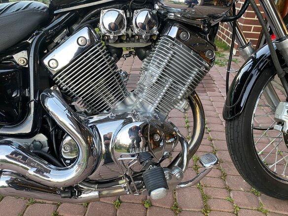 1999 Yamaha XV535 Virago, чёрный, 380000 рублей - вид 1