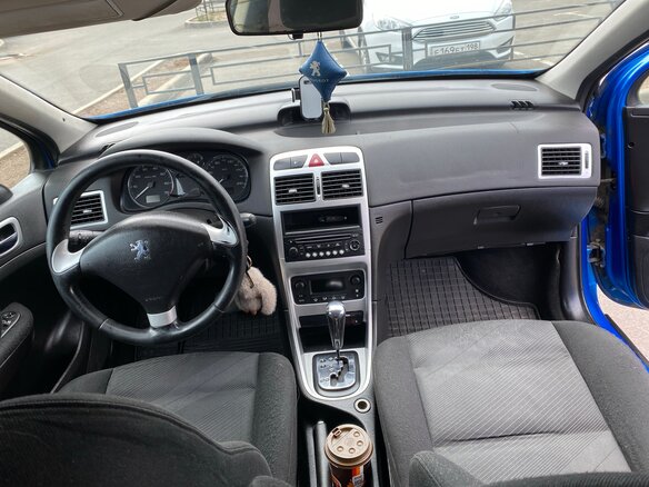 2007 Peugeot 307 I Рестайлинг, синий, 270000 рублей - вид 6