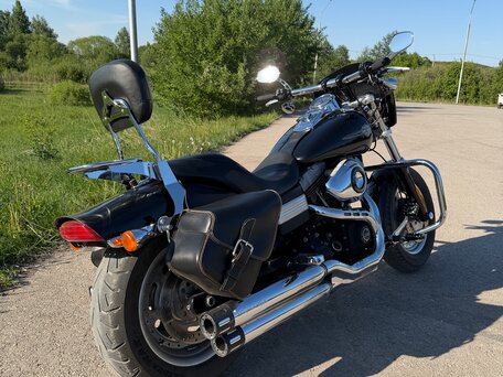 2013 Harley-Davidson Fat Bob, чёрный, 920000 рублей, вид 1