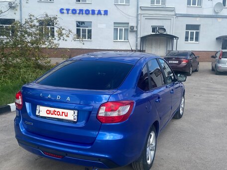 2021 Lada (ВАЗ) Granta I Рестайлинг, синий, 900000 рублей, вид 4