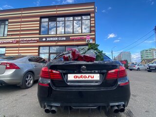 2012 BMW 5 серии 535i VI (F10/F11/F07), чёрный, 1300000 рублей, вид 4