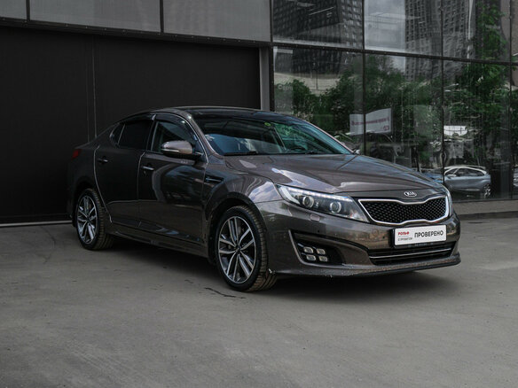 2014 Kia Optima III Рестайлинг, коричневый - вид 2