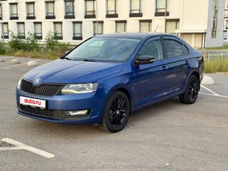 2018 Skoda Rapid I Рестайлинг, синий, 1239000 рублей, вид 3
