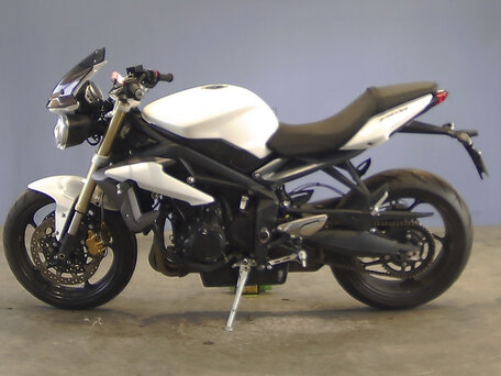 2013 Triumph Street Triple, белый, 355800 рублей, вид 2