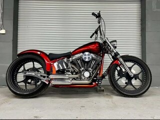 2007 Harley-Davidson Softail Custom, пурпурный, 1654000 рублей, вид 1