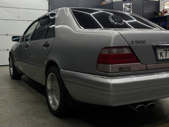 1997 Mercedes-Benz S-Класс 500 Long III (W140) Рестайлинг, серый, 3500000 рублей - вид 7