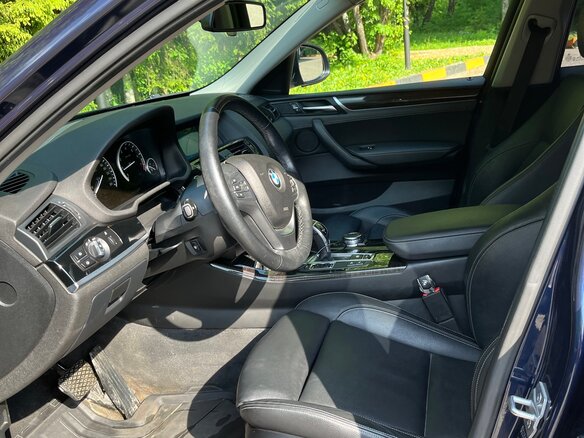 2015 BMW X4 28i I (F26), синий - вид 6