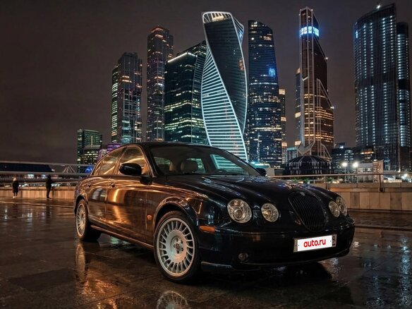 2003 Jaguar S-Type I, чёрный, 888888 рублей