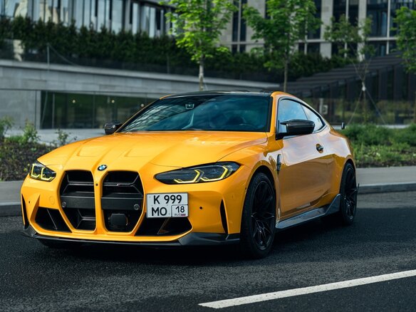2021 BMW M4 Competition Package G82/G83, жёлтый - вид 11