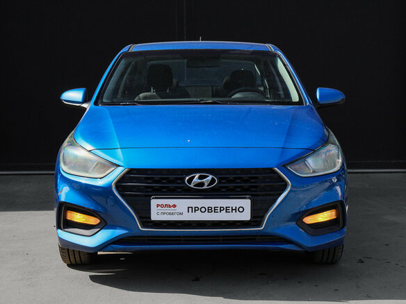 2017 Hyundai Solaris II, синий - вид 1