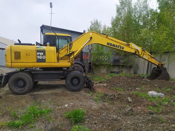 2006 Komatsu PW160, жёлтый - вид 1