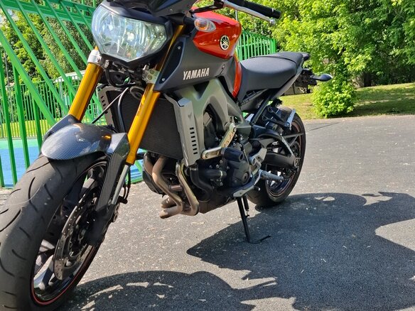 2015 Yamaha MT-09 (FZ-09), оранжевый, 750000 рублей - вид 1