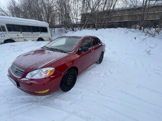 2002 Toyota Corolla IX (E120, E130), красный, 620000 рублей, вид 1