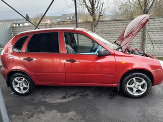 2009 Lada (ВАЗ) Kalina I, красный, 240000 рублей, вид 2