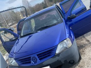 2008 Renault Logan I, синий, 170000 рублей, вид 1