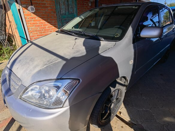 2002 Toyota Corolla IX (E120, E130), серебристый, 400000 рублей - вид 9