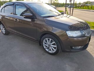 2017 Skoda Rapid I Рестайлинг, коричневый, 1360000 рублей, вид 1