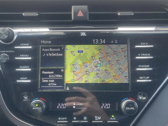 2020 Toyota Camry VIII (XV70), чёрный, 3350000 рублей - вид 16