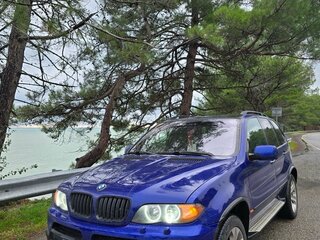 2001 BMW X5 3.0i I (E53), синий, 1400000 рублей, вид 2