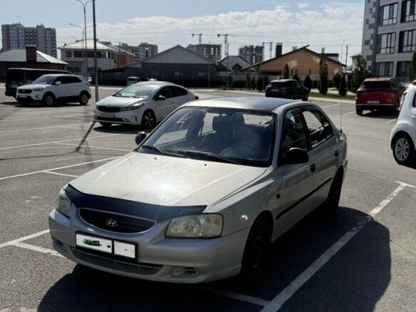 2008 Hyundai Accent ТагАЗ II, серый, 399000 рублей