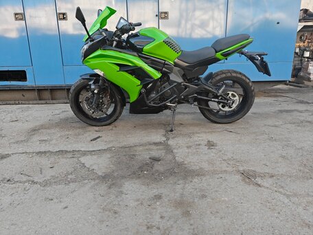 2014 Kawasaki ER-6F (Ninja 650R), зелёный, 410000 рублей, вид 4